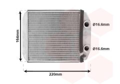 VAN WEZEL 43016701 — Radiator încălzire habitaclu