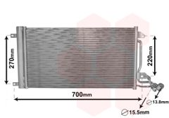 VAN WEZEL 49005038 — Radiator aer condiționat