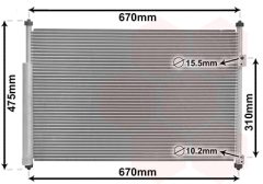 VAN WEZEL 52005108 — Radiator aer condiționat