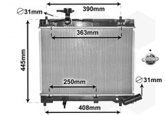 VAN WEZEL 53002663 — Radiator răcire motor