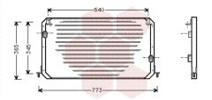 VAN WEZEL 53005224 — Радиатор кондиционера