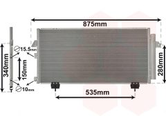 VAN WEZEL 53005281 — Радиатор кондиционера