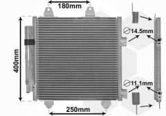 VAN WEZEL 53005414 — Радиатор кондиционера
