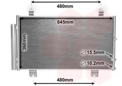 VAN WEZEL 53005653 — Radiator aer condiționat