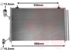 VAN WEZEL 53005679 — Радиатор кондиционера
