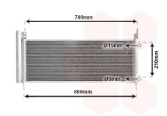 VAN WEZEL 53015708 — Радиатор кондиционера