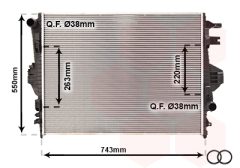 VAN WEZEL 58002316 — Radiator răcire motor