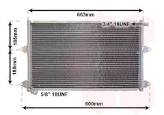 VAN WEZEL 58005144 — Радиатор кондиционера