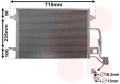VAN WEZEL 58005189 — Радиатор кондиционера