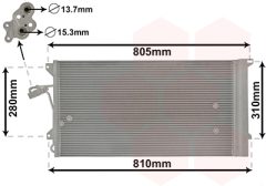 VAN WEZEL 58005244 — Radiator aer condiționat