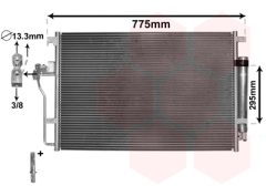 VAN WEZEL 58005277 — Radiator aer condiționat