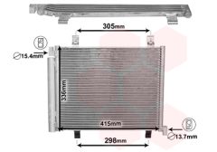 VAN WEZEL 58005327 — Radiator aer condiționat