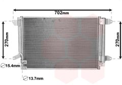 VAN WEZEL 58005330 — Radiator aer condiționat