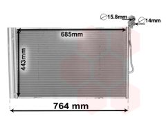 VAN WEZEL 58005334 — Radiator aer condiționat