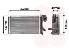 VAN WEZEL 58006062 — Radiator încălzire habitaclu