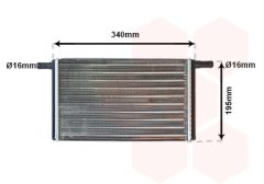 VAN WEZEL 58006068 — Radiator încălzire habitaclu