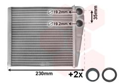 VAN WEZEL 58006229 — Radiator încălzire habitaclu