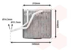 VAN WEZEL 5800V030 — Испаритель кондиционера