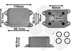 VAN WEZEL 58013703 — Radiator ulei motor