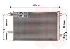 VAN WEZEL 58015704 — Radiator aer condiționat
