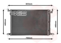 VAN WEZEL 58015705 — Radiator aer condiționat