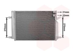 VAN WEZEL 58015717 — Radiator aer condiționat