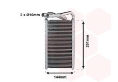VAN WEZEL 58016710 — Radiator încălzire habitaclu