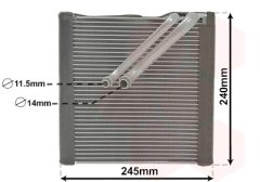 VAN WEZEL 5801V704 — Испаритель кондиционера