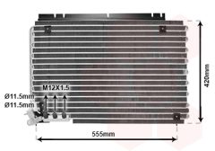 VAN WEZEL 59005090 — Radiator aer condiționat