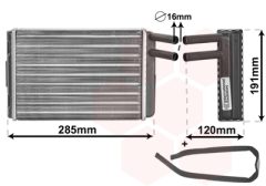 VAN WEZEL 59006096 — Радиатор печки