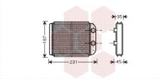VAN WEZEL 59006132 — Радиатор печки