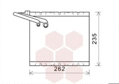 VAN WEZEL 5900V157 — Evaporator aer condiționat