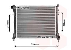 VAN WEZEL 73002098 — Radiator răcire motor