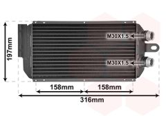 VAN WEZEL 74003092 — Масляный радиатор