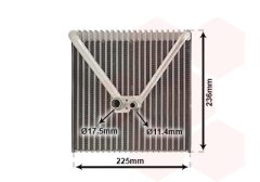 VAN WEZEL 7600V011 — Evaporator aer condiționat