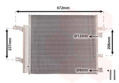 VAN WEZEL 77005056 — Радиатор кондиционера