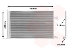 VAN WEZEL 77015701 — Radiator aer condiționat