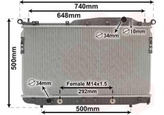 VAN WEZEL 81002135 — Радиатор охлаждения