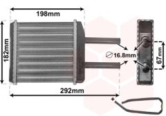 VAN WEZEL 81006024 — Radiator încălzire habitaclu