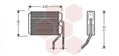 VAN WEZEL 81006026 — Радиатор печки