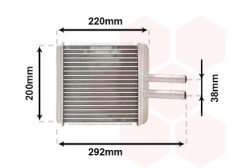VAN WEZEL 81006027 — Радиатор печки