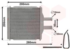 VAN WEZEL 81006088 — Radiator încălzire habitaclu