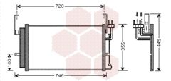 VAN WEZEL 82005084 — Радиатор кондиционера