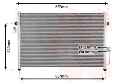 VAN WEZEL 82005134 — Радиатор кондиционера