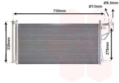 VAN WEZEL 82005184 — Radiator aer condiționat