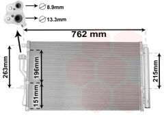 VAN WEZEL 82005345 — Радиатор кондиционера
