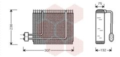 VAN WEZEL 8200V014 — Evaporator aer condiționat