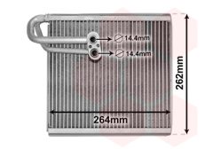 VAN WEZEL 8200V371 — Evaporator aer condiționat