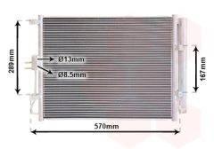VAN WEZEL 82015705 — Radiator aer condiționat
