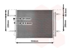 VAN WEZEL 82015712 — Radiator aer condiționat